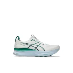 Asics Men's White & Jasper Green Running Shoes