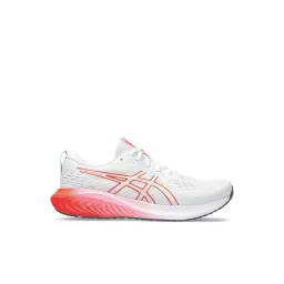 Asics Men's White & Sunrise Red Running Shoes