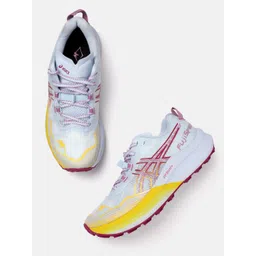 ASICS Women Woven Design Round-Toe Fujispeed 2 Running Shoes with Brand Logo Detail