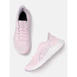 ASICS Women Woven Design Round-Toe Jolt 4 Running Shoes with Brand Logo Detail
