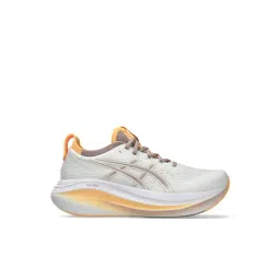 Asics Women's GEL-NIMBUS 27 White & Fawn Running Shoes