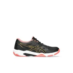 Asics Women's GEL-ROCKET 11 Black & Orange Pop Indoor Court Shoes