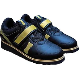 Assert™ Weightlifting Shoes for Men & Women – Squat, Deadlift & Powerlifting Shoes with Raised Heel, Stable Sole & Velcro-Strap Support – Gym & Crossfit Training Footwear