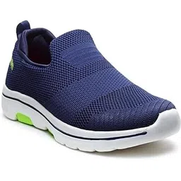 ATG-487 Ultra Comfort Breathable Cushioned Sports Slip-On Running Shoes for Men (Navy F Green,7)