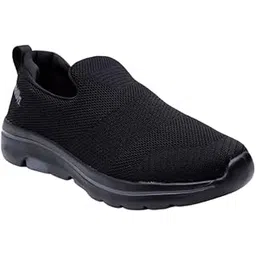 ATG-487 Ultra Comfort Breathable Cushioned Sports Slip-On Running Shoes for Men(Full Black,9)