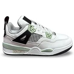 Athletic Basketball Sneakers, High-Top Design, Air Cushion Sole, Lace-Up Closure