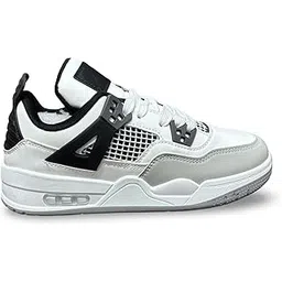 Athletic Sneakers, Mesh Grid Design, Air Cushion Sole, Lace-Up Sport Running Shoes