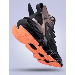 Atom Men Round Toe Lace Ups Printed Mesh Sneakers