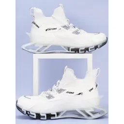 Atom Men's Spring Edge Alpha 2 White Running Shoes