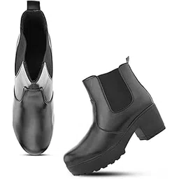 Attractive,Comfortable & Stylish Casual High Block Heel Boot For Women Ankle Length Design