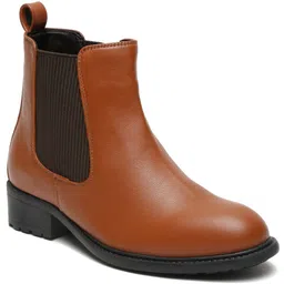 AVI-322-N-Tan Boots For Women