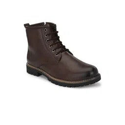 Azzaro Black Men Mid-Top Lace-Up Chelsa Boots