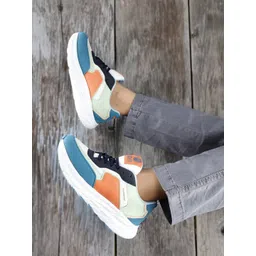 bacca bucci Men Colourblocked PU Slip-On Sneakers