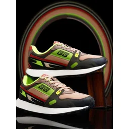 bacca bucci Men Round Toe Lace-Ups Sneakers