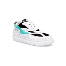 bacca bucci Men White Colourblocked Sneakers