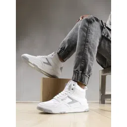 Bacca Bucci Men's Cappuccino White Ankle High Sneakers