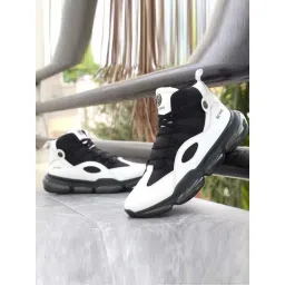 Bacca Bucci Men's DOMINATOR White Ankle High Sneakers