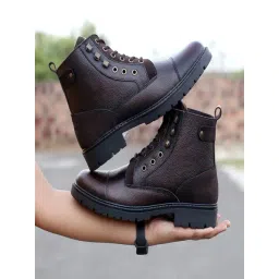 Bacca Bucci Men's DRAGON Brown Derby Boots