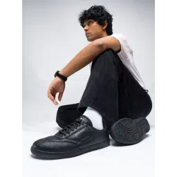 Bacca Bucci Men's ESSENCE Shadow Black Casual Sneakers