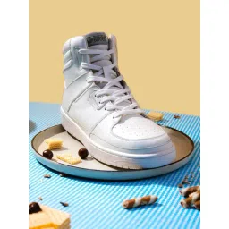 Bacca Bucci Men's GOURMET White Ankle High Sneakers