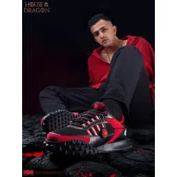 Bacca Bucci Men's House of the Dragon Targaryen Red Casual Sneakers