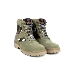 Bacca Bucci Men's Military Olive Derby Boots