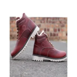 Bacca Bucci Men's MOSCOW Maroon Derby Boots