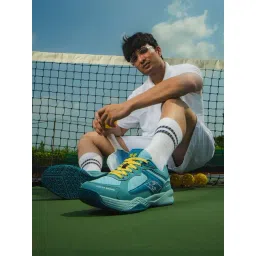 Bacca Bucci Men's Pickle Series Cyan Indoor Court Shoes