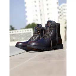 Bacca Bucci Men's Snowman Brown Snow Boots