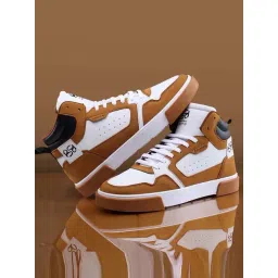 Bacca Bucci Men's STALK Tan Ankle High Sneakers