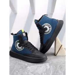 Bacca Bucci Men's STREETHULK Blue Ankle High Sneakers