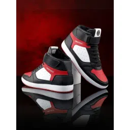 Bacca Bucci Men's Tiger Red Ankle High Sneakers