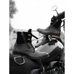 Bacca Bucci Men's Tron Black Derby Boots