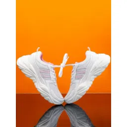 Bacca Bucci Women's DAISY White & Light Pink Sneakers