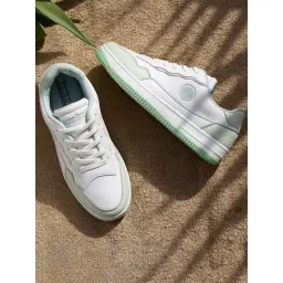 Bacca Bucci Women's INFINITY Light Green and White Sneakers