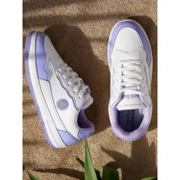 Bacca Bucci Women's INFINITY White & Lavender Sneakers