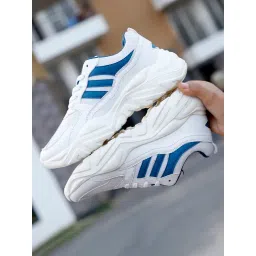 Bacca Bucci Women's PENELOPE White & Blue Sneakers