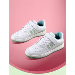 Bacca Bucci Women's PHOENIX White & Light Green Sneakers