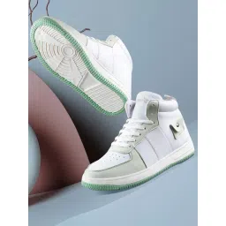 Bacca Bucci Women's STELLAR White and Green Sneaker