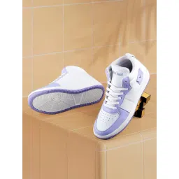 Bacca Bucci Women's STELLAR White & Lavender Sneakers