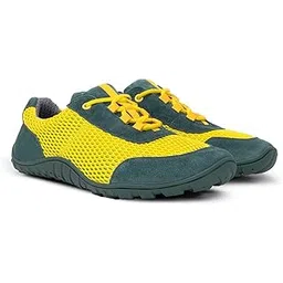 BAER Comfy Barefoot Shoes for Women Zero Drop, Wide Toe Box, Minimalist Shoes for Daily Running, Walking & Active Lifestyle Yellow & Green, Size(4-8)