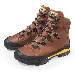 BaerShoes Mountain Comfort Hiking Boots 2.0 for Men Outdoor Trekking Shoes with Supportive Fit & Sturdy Construction (Dark Brown)