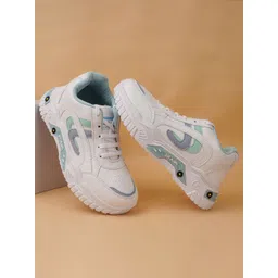 BAESD Women Woven Design Lace - Ups Sneakers