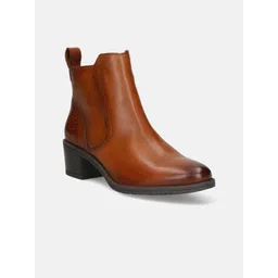 BAGATT Women Ruby I Cognac Block-Heeled Chelsea Boots