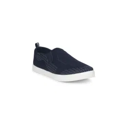 Bata Blue Womens Slip-On Sneakers