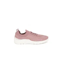 Bata Women Pink Textured Sneakers