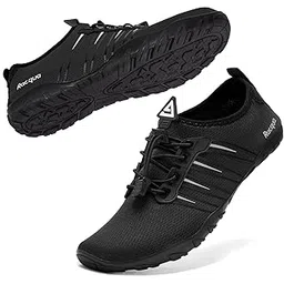 Beach Swim Surf Shoes Water Shoes Barefoot Aqua Yoga Socks Sports Shoes Quick-Dry for Women Men Black 38