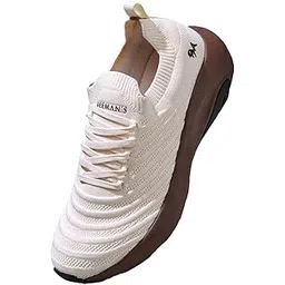 Begin Walk Glide Sneakers for Men | Breathable Knit Upper, Cushioned EVA Sole | Lightweight Walking Shoes for Everyday Comfort