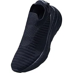 Begin Walk Trek Slip Ons for Men | Breathable Knit Upper, Cushioned EVA Sole | Lightweight Walking Shoes for Everyday Comfort