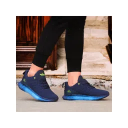 BERSACHE Men Blue Mesh Running Shoes